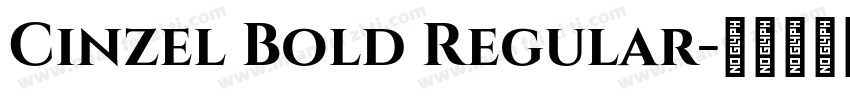 Cinzel Bold Regular字体转换